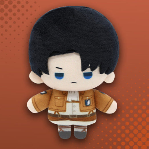 Attack on Titan Official Plush Keychain with Levi and Mikasa Designs