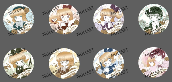 Mysterious Thief Saint Tail Floral Tinplate Badge Blind Bag
