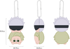 Jujutsu Kaisen Stack on Head Plush Pendant