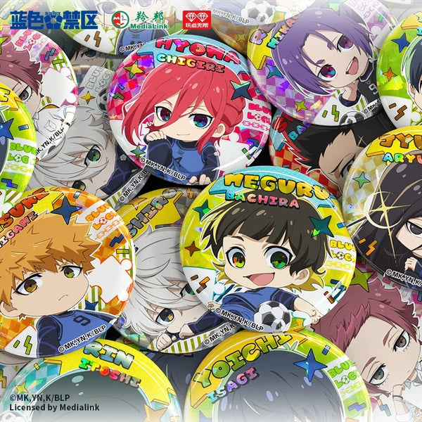 Blue Lock Q Version Cartoon Series Tinplate Badge