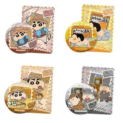 Crayon Shin-chan World Travel Series Tinplate Badge | Play Infinity