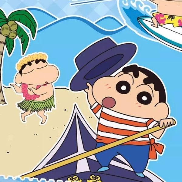 Crayon Shin-chan World Travel Series Tinplate Badge | Play Infinity