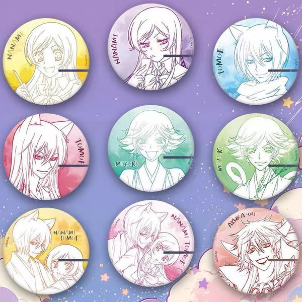 Kamisama Kiss Line Art Badge | Nanami Tomoe Mizuki Collection