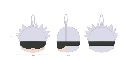 Jujutsu Kaisen Big Head Plush Pendant
