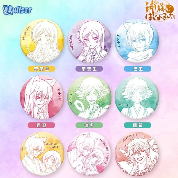 Kamisama Kiss Line Art Badge | Nanami Tomoe Mizuki Collection