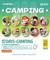 19 Days Camping Official Tinplate Badge Blind Box