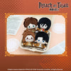Attack on Titan Official Plush Keychain with Levi and Mikasa Designs