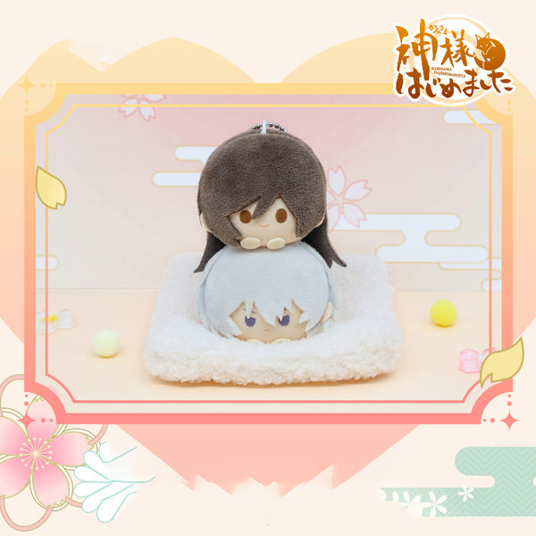 Kamisama Kiss Official Polyester Plush Keychain With Stacked Head Design