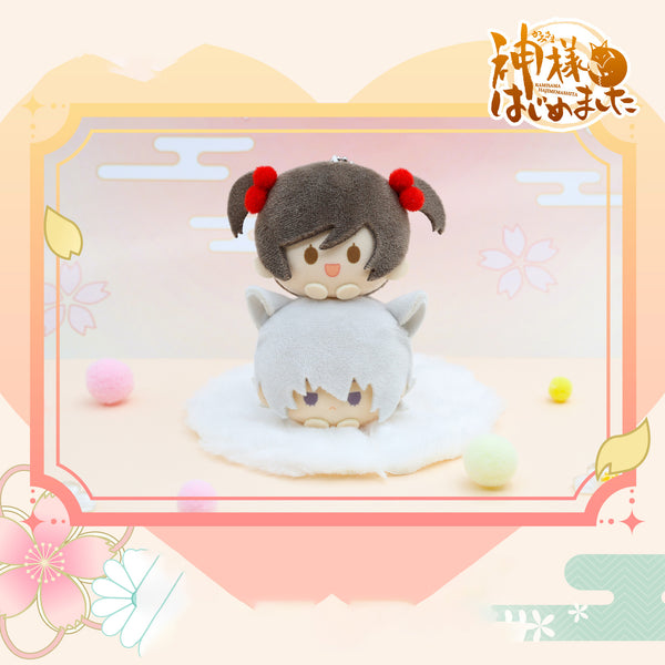 Kamisama Kiss Official Polyester Plush Keychain With Stacked Head Design