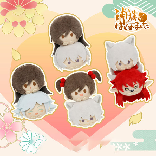 Kamisama Kiss Official Polyester Plush Keychain With Stacked Head Design