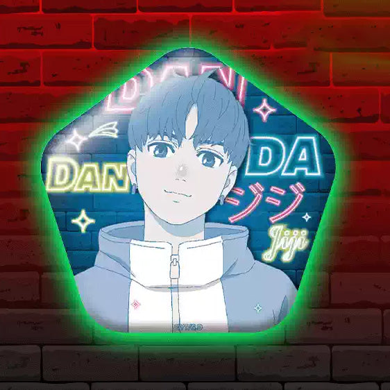 DAN DA DAN Official Tinplate Badge With Glow in The Dark Feature