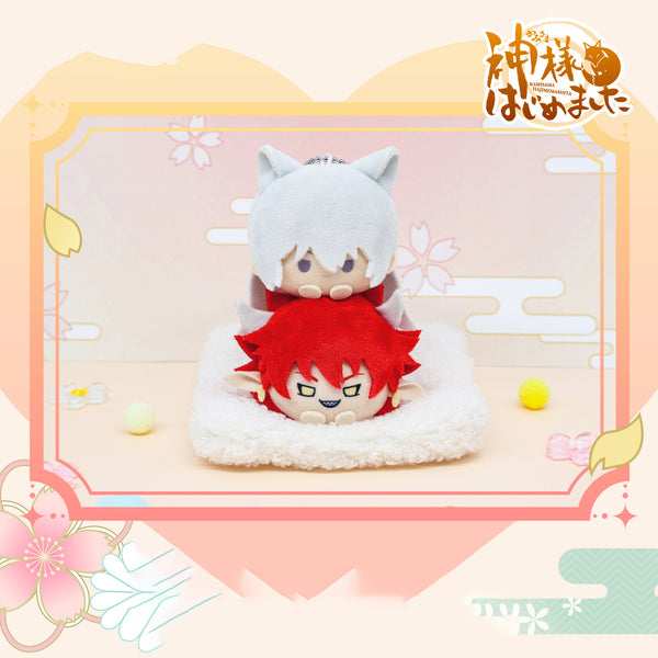 Kamisama Kiss Official Polyester Plush Keychain With Stacked Head Design