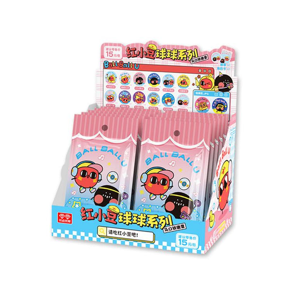 Red Bean Ball Ball Series Tinplate Badge