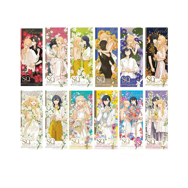 SQ Begin With Your Name Flower Series Official Foil Bookmark Blind Box