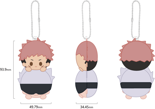 Jujutsu Kaisen Stack on Head Plush Pendant