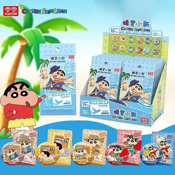 Crayon Shin-chan World Travel Series Tinplate Badge | Play Infinity