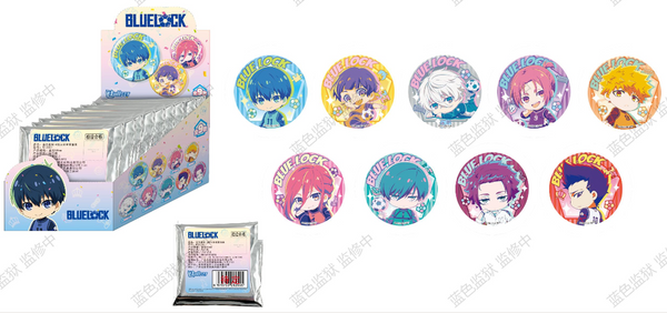 Blue Lock Chibi Watercolor Tinplate Badge Blind Bag