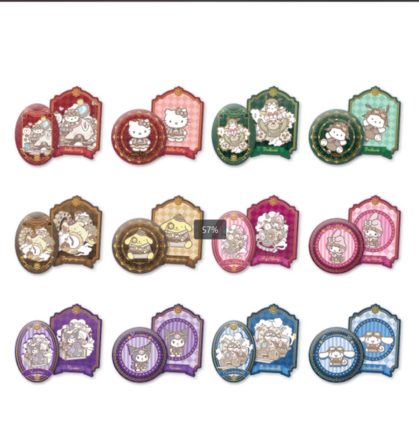 Sanrio Family Steampunk Era Series Tinplate Badge