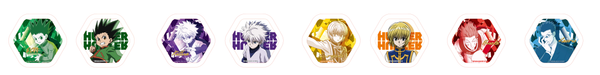 Hunter x Hunter Full Illustration Tinplate Badge Set
