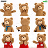 ted2 ted action plush doll