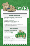 Ted2 Teddy Bear Action Plush Pendant