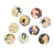 SQ Begin With Your Name Flower Series Official Tinplate Badge Blind Box